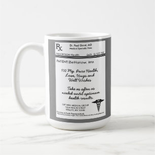 RX Prescription Inspirational Get Well Coffee Mug