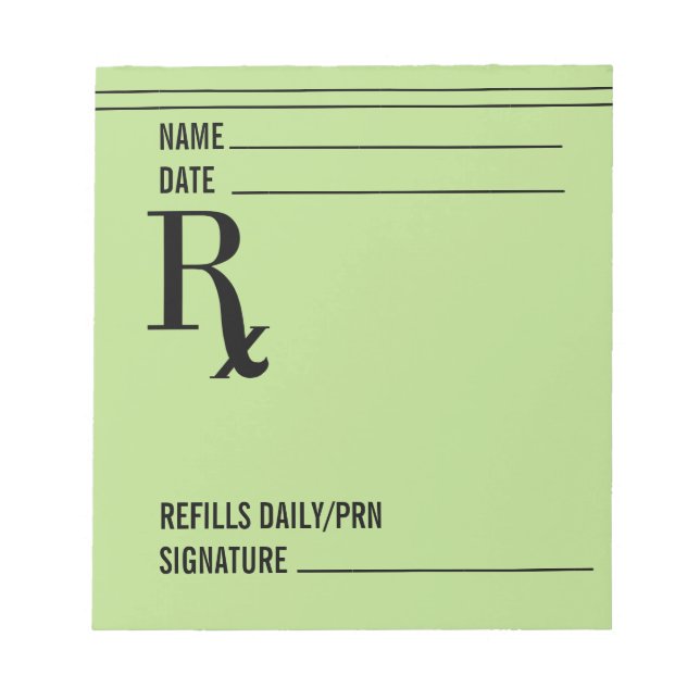 Rx Prescription Pad #2 (Front)
