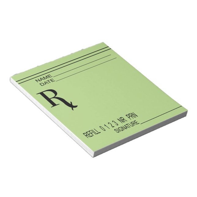 Rx Prescription Pad - Write Your Own Prescription! (Angled)