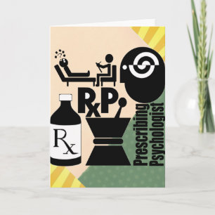 RxP LOGO Prescribing Psychologist. Holiday Card