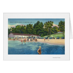 Ryall's Bathing Beach at Saratoga Lake View