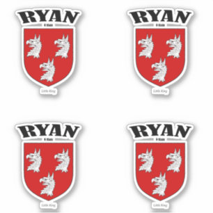 Ryan Crest Irish Translation & Meaning (x4)