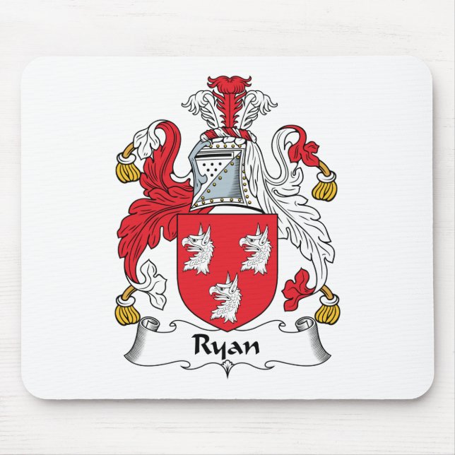 Ryan Family Crest Mouse Mat (Front)