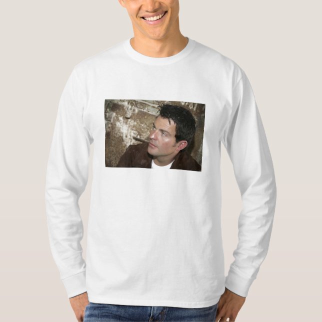 Ryan Kelly Music - Long Sleeve - Leather Jacket T-Shirt (Front)