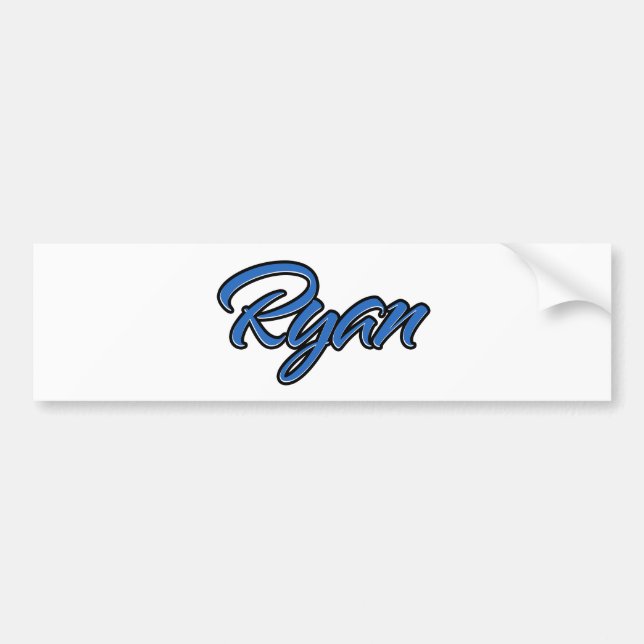 Ryan Name blue Aufkleber Sticker Autoaufkleber (Front)