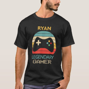 Ryan Name Gift Personalised Legendary Gamer T-Shirt