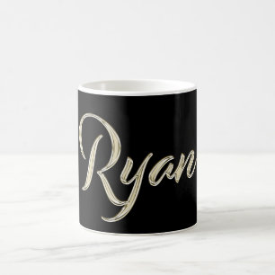 Ryan Name whitegold Tasse Teetasse Kaffetasse Coffee Mug