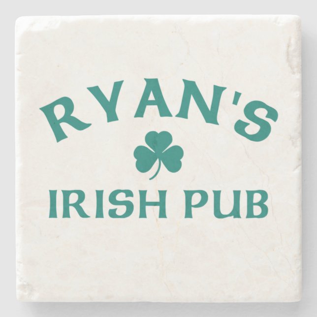 Ryan's Irish Pub  Stone Coaster (Front)