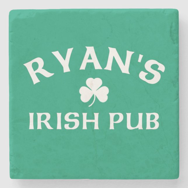 Ryan's Irish Pub  Stone Coaster (Front)