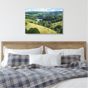 Ryburn Valley and Dam Canvas Print