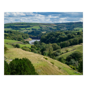 Ryburn Valley and Dam Poster