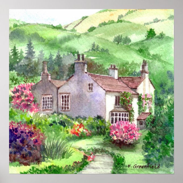 Rydal Mount Home to William Wordsworth in Cumbria Poster (Front)