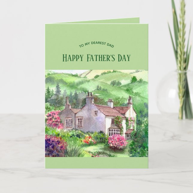 Rydal Mount, William Wordsworth Home Fathers Day Card (Front)