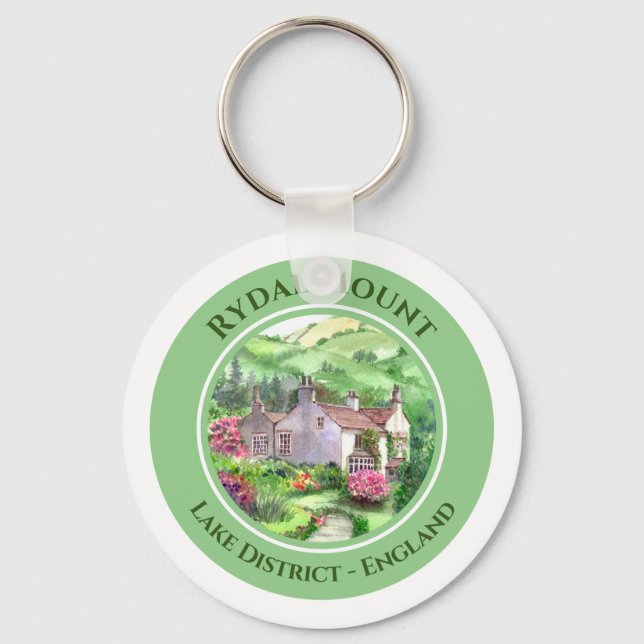 Rydal Mount William Wordsworth Home Painting Key Ring (Front)
