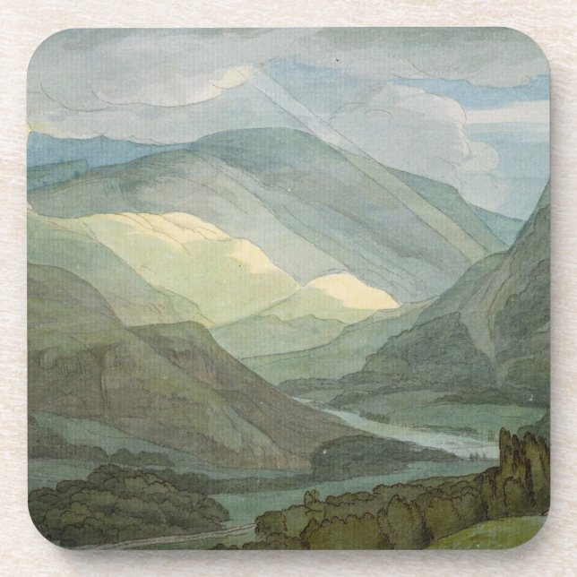 Rydal Water, 1786 (w/c) Coaster (Front)