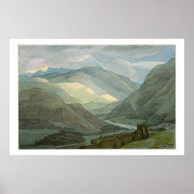 Rydal Water, 1786 (w/c) Poster (Front)
