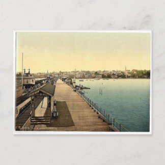 Ryde, from pier, Isle of Wight, England rare Photo Postcard