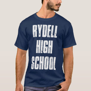 Rydell High School Tribute Vintage Typography T-Shirt