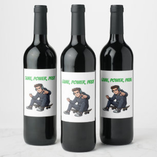 Ryder Game Power Pride Wine Label – Urban Bold Sty