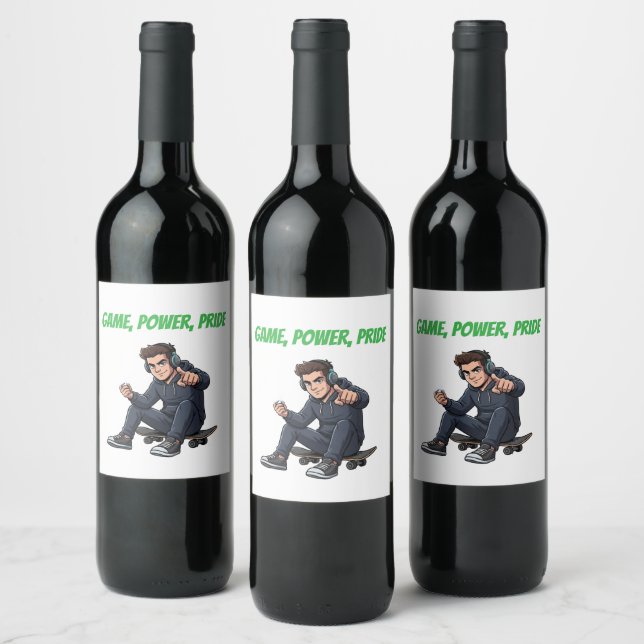 Ryder Game Power Pride Wine Label – Urban Bold Sty (Bottles)