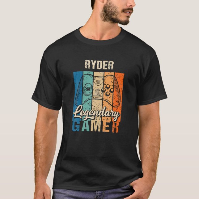 Ryder Name Gift - Personalised Legendary Gamer T-Shirt (Front)