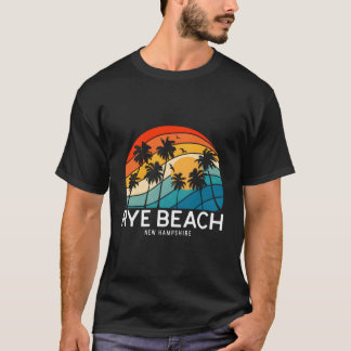 Rye Beach New Hampshire Palm Tree Tropical Beach T-Shirt