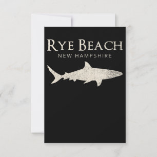 Rye Beach New Hampshire - Shark Lover Gifts Thank You Card