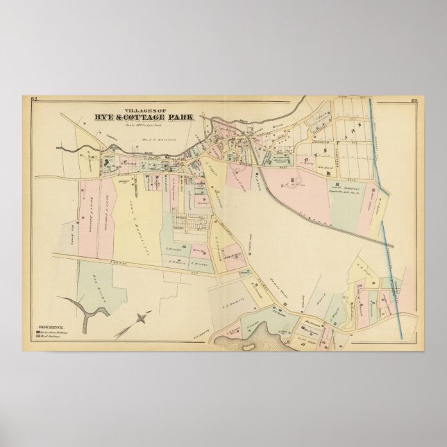 Rye, Cottage Park, New York Poster (Front)