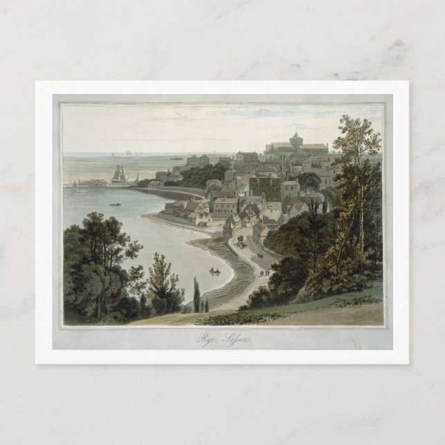 Rye, East Sussex, from 'A Voyage Around Great Brit Postcard (Front)