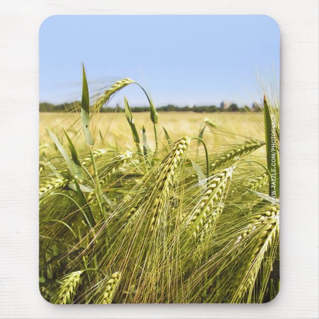 Rye Grain Botanical Nature Mouse Mat (Front)
