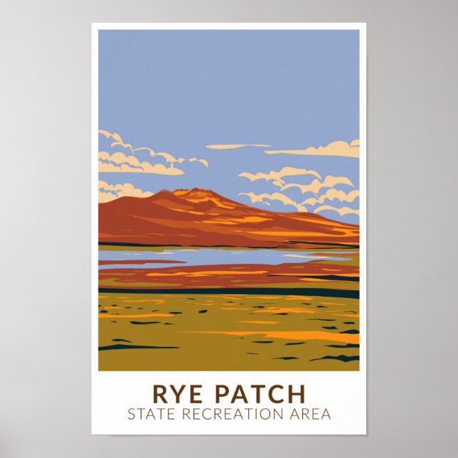 Rye Patch State Recreation Area Nevada Vintage Poster (Front)