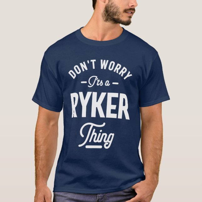 Ryker Personalised Name Birthday Gift T-Shirt (Front)