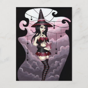 Ryla - Valentine's Day Witch Postcard