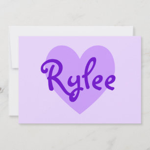 Rylee in Purple Invitation