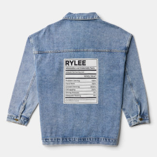 Rylee Nutrition Information Problem Solving Hard W Denim Jacket