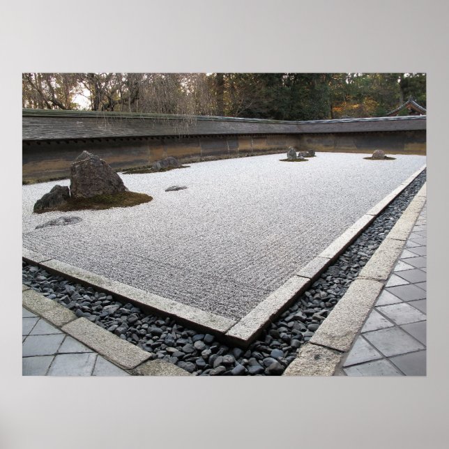 Ryoan-ji Zen Garden Poster (Front)