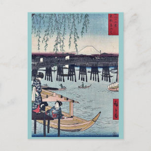 Ryogoku in the eastern capital by Ando, Hiroshige Postcard