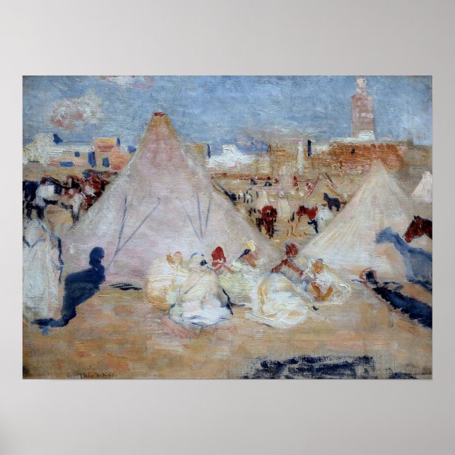 Rysselberghe - Camp In Morocco Poster (Front)