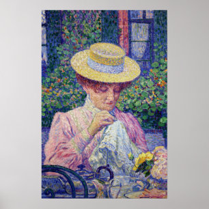 Rysselberghe - In The Garden 1903 Poster