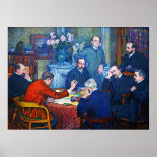 Rysselberghe - The Lecture By Emile Verhaeren Poster