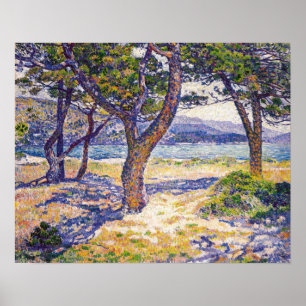 Rysselberghe - The Mediterranean At Le Lavandou Poster