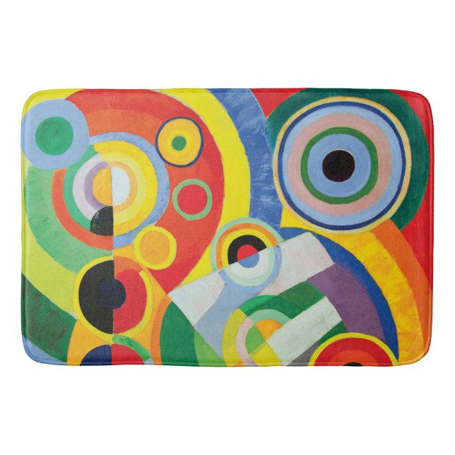 Rythme Joie de Vivre by Robert Delaunay Bath Mat (Front)