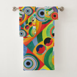 Rythme Joie de Vivre by Robert Delaunay   Bath Towel Set