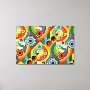 Rythme Joie de Vivre by Robert Delaunay   Canvas P Print