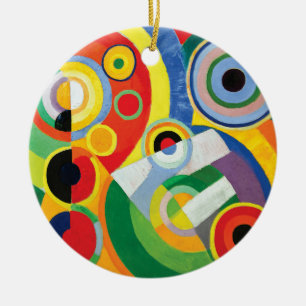 Rythme Joie de Vivre by Robert Delaunay Ceramic Tree Decoration