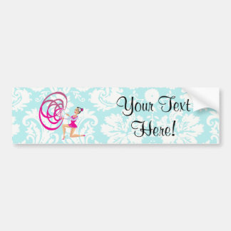 Rythmic Gymnastics Ribbon Bumper Sticker