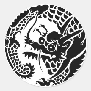 Ryū no Maru Classic Round Sticker