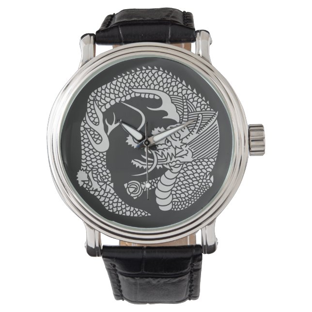 Ryu no maru | KAMON [ Japanese Family Crest Watch (Front)