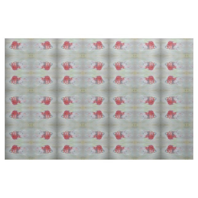 Ryukin Goldfish Acrylic Painting Fabric (Fat Quarter)