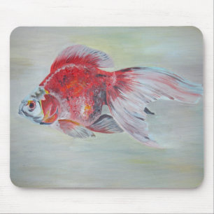 Ryukin Goldfish Acrylic Painting Mouse Mat